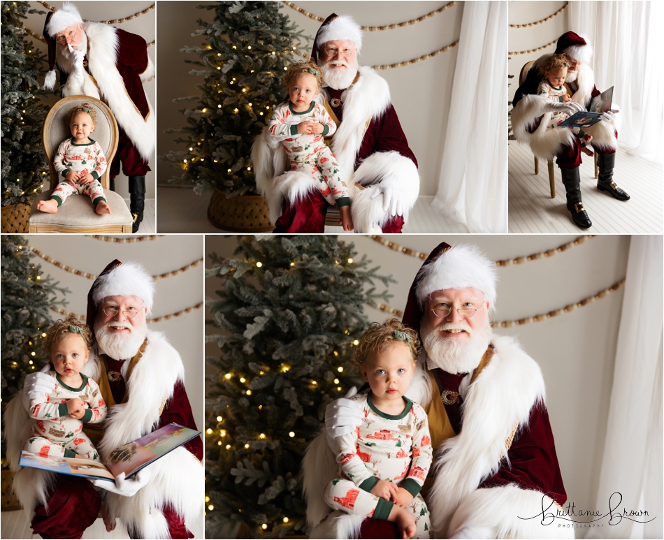 A beautifully decorated Christmas setting in the Georgetown studio.