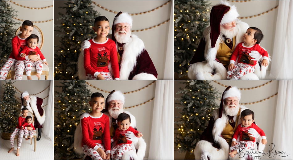 Magical Santa Session holding a letter from a child.