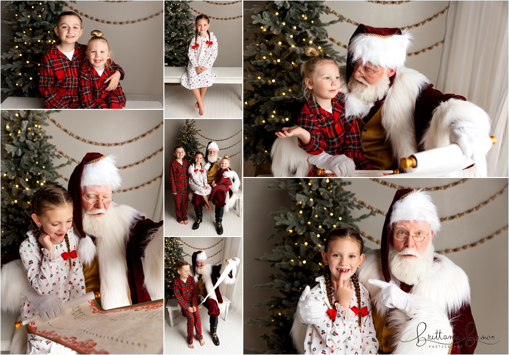 Santa holding a letter from a child.