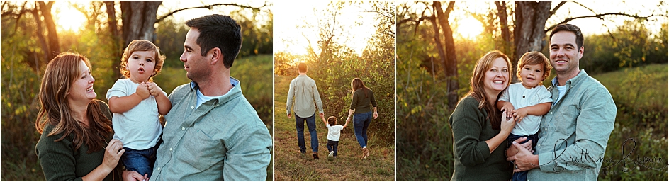 Outdoor golden hour family session.
