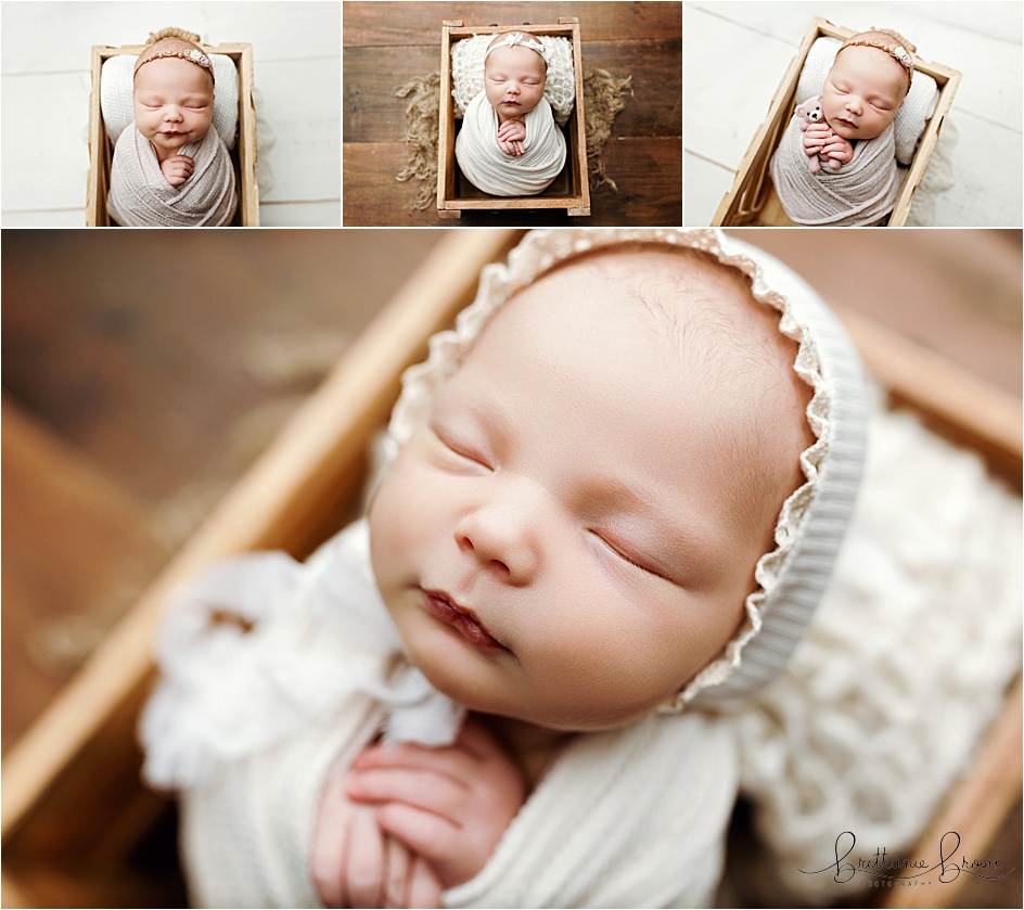 Studio lifestyle newborn photography
